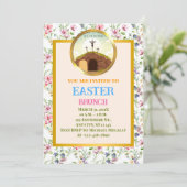 Invitation Il est ressuscité et fête de la résurrection diman (Debout devant)