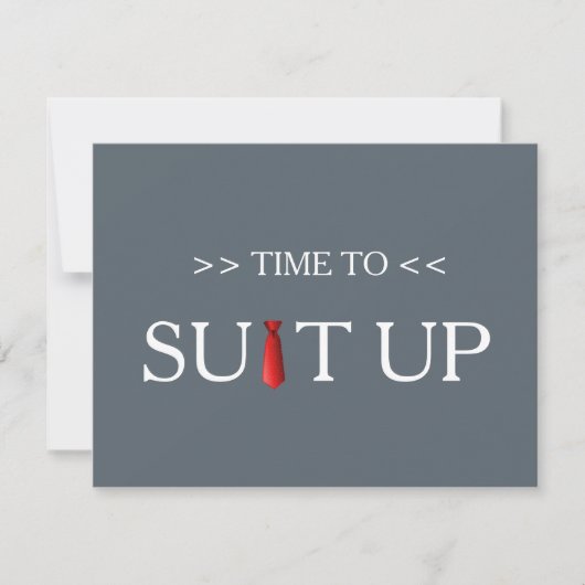 Invitation Il est temps d'adapter Black Chalk Board Red Crava (Devant)