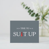 Invitation Il est temps d'adapter Black Chalk Board Red Crava (Debout devant)