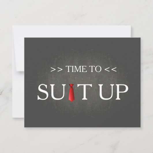 Invitation Il est temps d'adapter Black Chalk Board Red Crava (Devant)