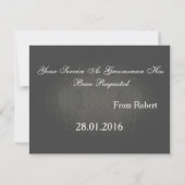 Invitation Il est temps d'adapter Black Chalk Board Red Crava (Dos)