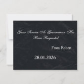 Invitation Il est temps d'adapter Black Chalk Board Red Crava (Dos)