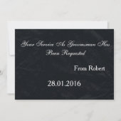 Invitation Il est temps d'adapter Black Chalk Board Red Crava (Dos)