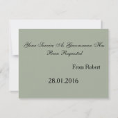 Invitation Il est temps d'adapter Black Chalk Board Red Crava (Dos)