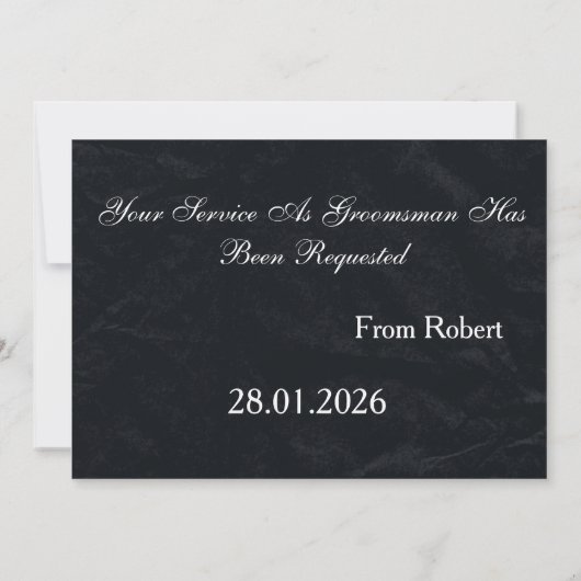 Invitation Il est temps d'adapter Black Chalk Board Swirl (Dos)