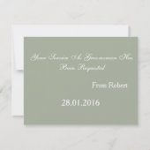 Invitation Il est temps d'adapter la Cravate rouge (Dos)
