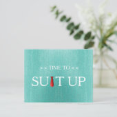 Invitation Il est temps d'adapter la Cravate rouge Arrière -  (Debout devant)