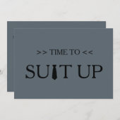 Invitation Il est temps d'adapter le Arrière - plan gris (Devant / Derrière)