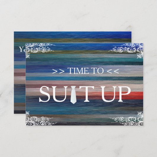 Invitation Il est temps d'adapter Swirl (Devant / Derrière)