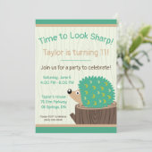 Invitation Il est temps d'avoir l'air net ! Anniversaire du H (Debout devant)