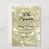 Invitation Il est temps de boire Champagne Gold 50e Anniversa (Dos)