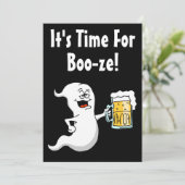 Invitation Il est temps de Booze, parti d'Halloween pour adul (Debout devant)