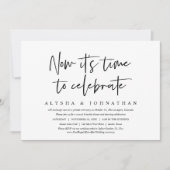 Invitation Il Est Temps De Célébrer, Décontracté Mariage Elop (Devant)