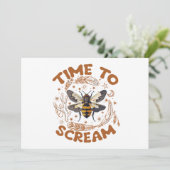 Invitation Il Est Temps De Crier Cicadas Lover Insectes Entom (Debout devant)