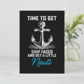 Invitation Il Est Temps De Faire Face Au Navire Et D'Obtenir  (Debout devant)