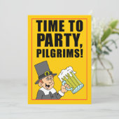 Invitation Il Est Temps De Faire La Fête Des Pèlerins (Debout devant)