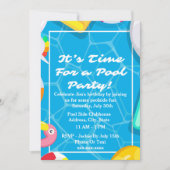 Invitation Il est temps de faire une fête de billard (Devant)