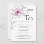 Invitation Il est temps de Fête des mariées de thé Whimsical (Devant)