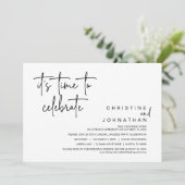 Invitation Il est temps de fêter la fête du Mariage Elopement (Debout devant)