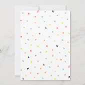 Invitation Il est temps de fêter son anniversaire (Dos)