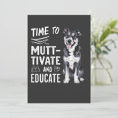 Invitation Il est temps de motiver et d'éduquer pour le retou (Debout devant)