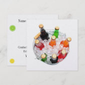 Invitation Il est temps de refroidir les bouteilles de soda f (Devant / Derrière)