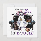 Invitation Il est temps de remuer le chaudron Sorcière squele (Dos)