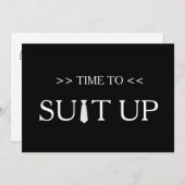 Invitation Il est temps de s'adapter à un Arrière - plan noir (Devant / Derrière)