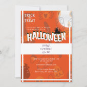 Invitation Il est temps d'Halloween, Trick ou de traiter cost (Devant)