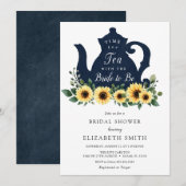 Invitation Il est temps pour la Fête des mariées de tournesol (Devant / Derrière)