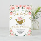 Invitation Il est temps pour Tea with the Bride to Be, Fête d (Debout devant)