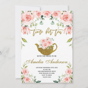 Invitation Il est temps pour Tea with the Bride to Be, Fête d