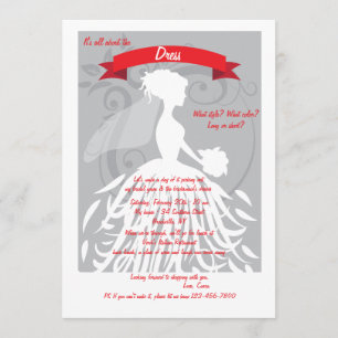 Invitation Il est tout au sujet de l'invitation de robe
