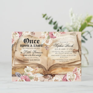 Invitation Il était une fois Baby Shower