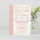 Invitation Il Était Une Fois Baby shower De Temps, Princesse (Debout devant)