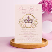 Invitation Il était une fois bébé fille douche