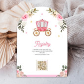 Invitation Il était une fois Château de conte de fées rose Ba
