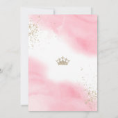 Invitation Il Était Une Fois Le Baby shower Du Château Prince (Dos)