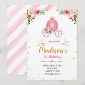 Invitation Il était une fois mot invite (Devant / Derrière)