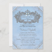 Invitation Il était une fois princesse anniversaire (Devant)