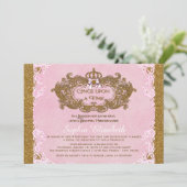 Invitation Il était une fois Princesse Anniversaire (Debout devant)