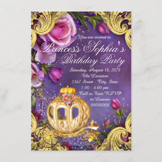 Invitation Il Était Une Fois Princesse Anniversaire