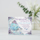 Invitation Il était une fois princesse de conte de fées anniv (Debout devant)