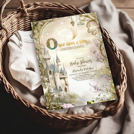 Invitation Il était une fois un château de contes de fées