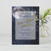 Invitation Il était une fois une douce soirée d'anniversaire (Debout devant)
