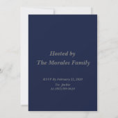 Invitation Il était une fois une douce soirée d'anniversaire (Dos)