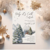 Invitation Il fait froid à l'extérieur de Winter Wonderland