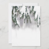 Invitation Il fait froid à l'extérieur du Baby shower de neig (Dos)