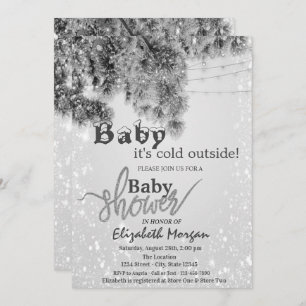 Invitation Il fait froid à l'extérieur du Baby shower des Bra