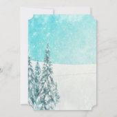 Invitation Il fait froid à l'extérieur du Baby shower foresti (Dos)